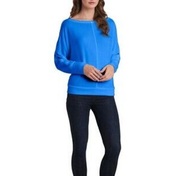 Vince Camuto Cozy Dolman Sleeve Sweater in Metro Blue Medium - Picture 3 of 10